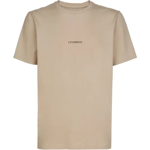 Cotton Logo T-shirt , male, Sizes: XL - C.P. Company - Modalova