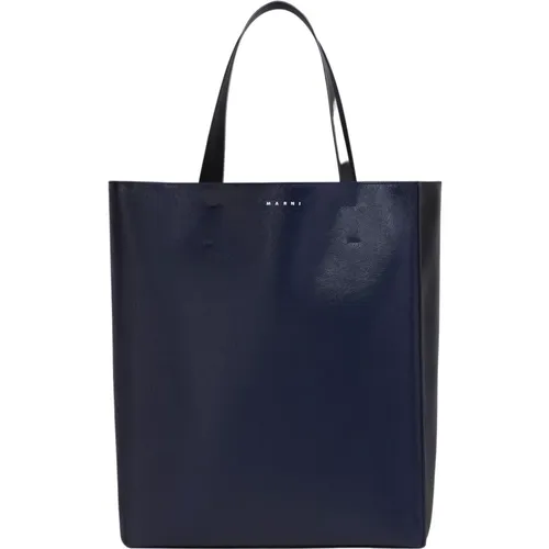 Museo soft large bag in leather , male, Sizes: ONE SIZE - Marni - Modalova