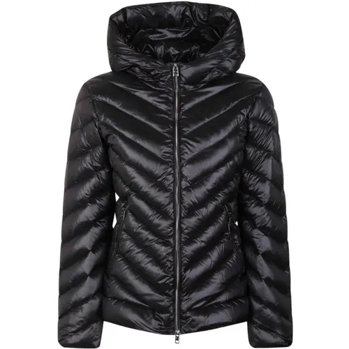 Chevron Quilted Hooded Jacket , female, Sizes: L - Woolrich - Modalova