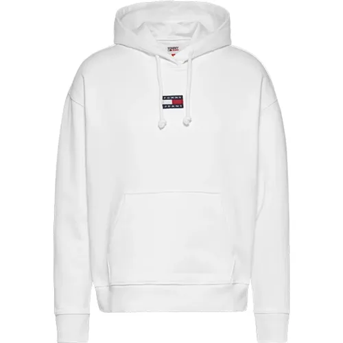 TJW Tommy Center Badge Hoodie , Herren, Größe: M - Tommy Hilfiger - Modalova