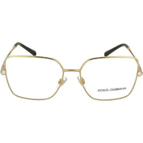 Glamouröse quadratische Brille , Damen, Größe: 55 MM - Dolce & Gabbana - Modalova