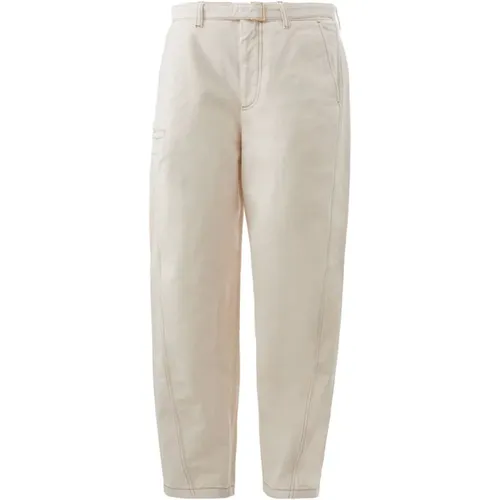 Ivory Loose Fit Straight Jeans , male, Sizes: S - Emporio Armani - Modalova
