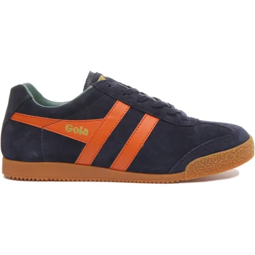 Retro Style Sneaker Navy Orange Men , male, Sizes: 7 UK, 11 UK, 8 UK, 9 UK, 10 UK - Gola - Modalova