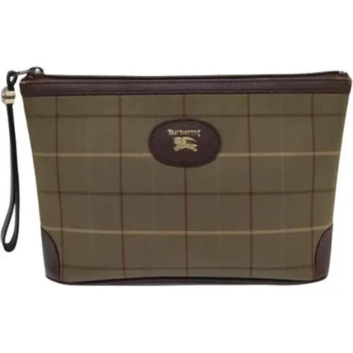 Pre-owned Canvas clutches , female, Sizes: ONE SIZE - Burberry Vintage - Modalova