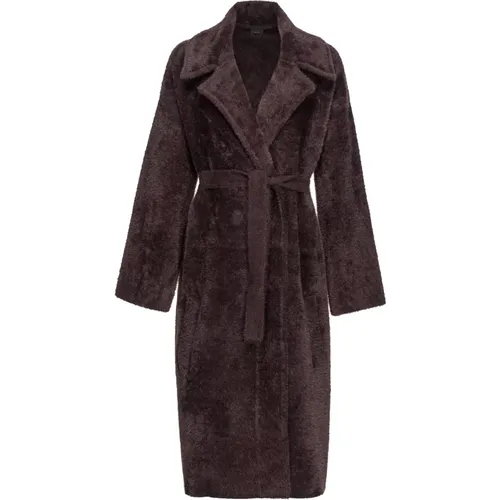 Belted Uvaggio Coat in Pink , female, Sizes: S - pinko - Modalova