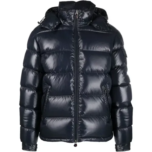 Navy Maya Jacket , male, Sizes: 2XL, M, XL, L - Moncler - Modalova