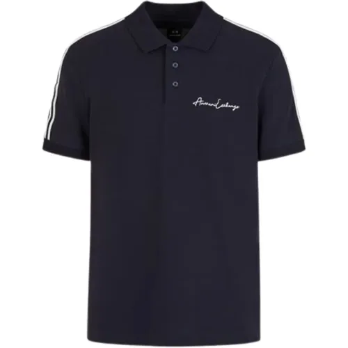 Klassisches Poloshirt mit Kragen , Herren, Größe: XS - Armani Exchange - Modalova