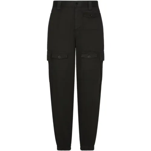 Klische schwarze Cargohose , Herren, Größe: M - Dolce & Gabbana - Modalova