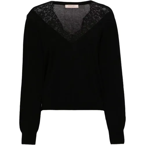 Nero Sweater , female, Sizes: M - Twinset - Modalova