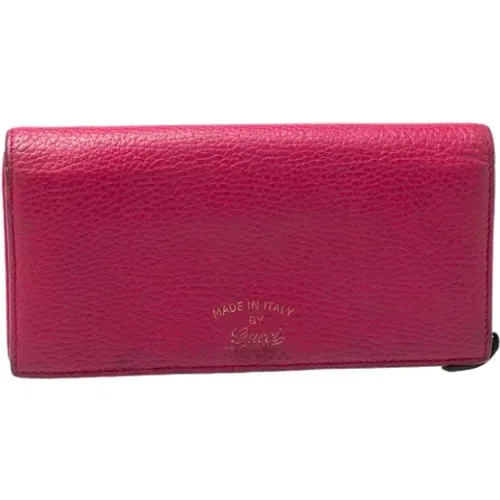 Pre-owned Leather wallets , female, Sizes: ONE SIZE - Gucci Vintage - Modalova