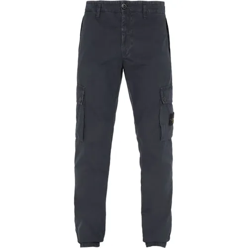 Grey Trousers with Multiple Pockets , male, Sizes: W30 - Stone Island - Modalova