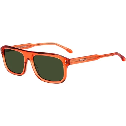 Korall/Graue Sonnenbrille , Damen, Größe: 56 MM - Isabel marant - Modalova