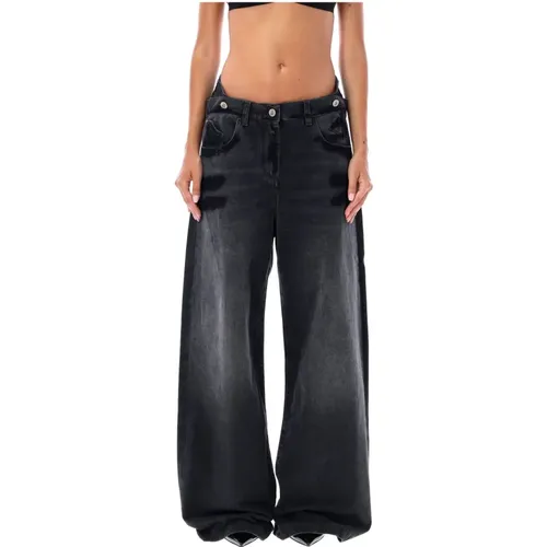 Double Waist Jeans , female, Sizes: W25, W24, W26, W27 - The Attico - Modalova