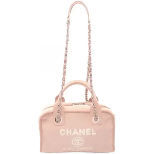 Pre-owned Canvas chanel-bags , female, Sizes: ONE SIZE - Chanel Vintage - Modalova