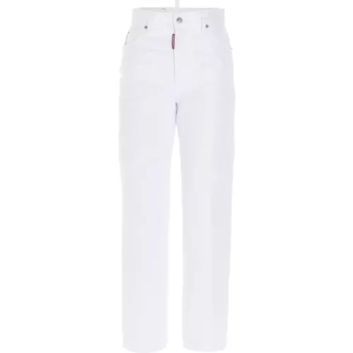 Weiße Bull Boston Jeans , Damen, Größe: M - Dsquared2 - Modalova