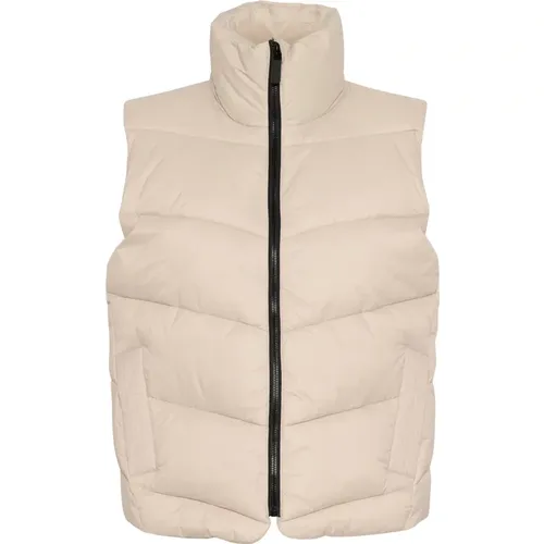 Quilted Vest Feather Gray , female, Sizes: XL, 3XL, 2XL - Kaffe - Modalova