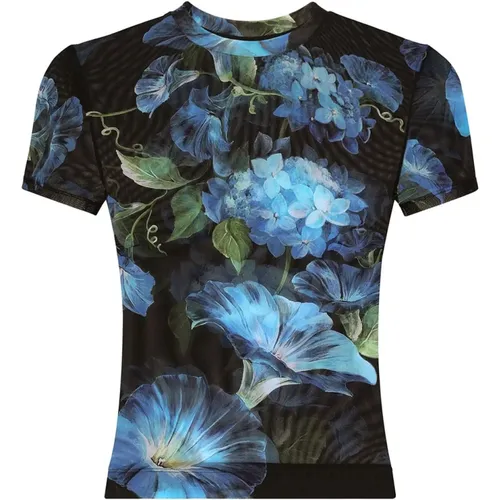 Stylish T-Shirt with Unique Design , female, Sizes: XS - Dolce & Gabbana - Modalova