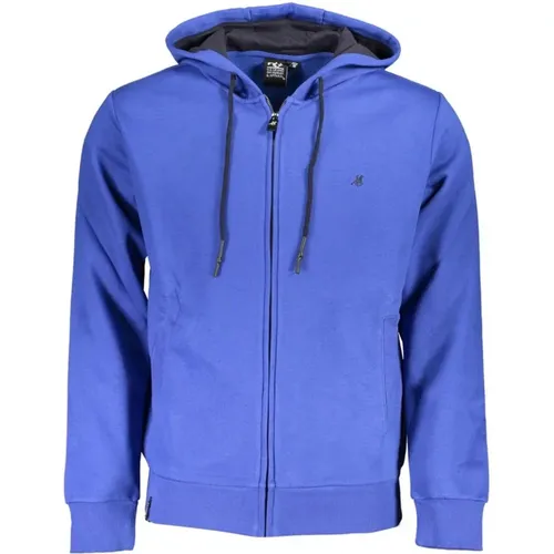 Blauer Kapuzenpullover mit Stickerei , Herren, Größe: 3XL - U.S. Polo Assn. - Modalova