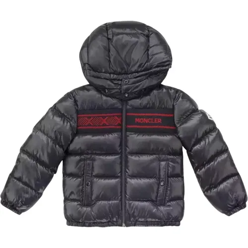 Gepolsterte Kapuzenjacke Marineblau - Moncler - Modalova