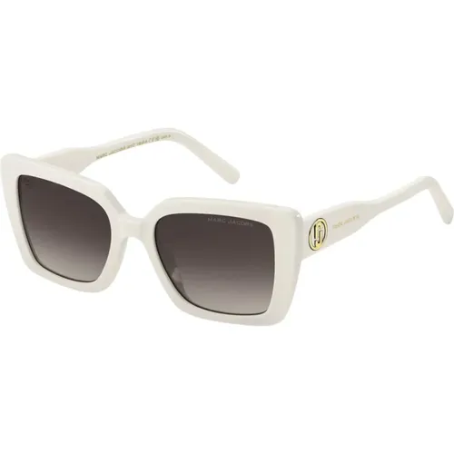 Circular Sunglasses with J Detail , unisex, Sizes: 52 MM - Marc Jacobs - Modalova