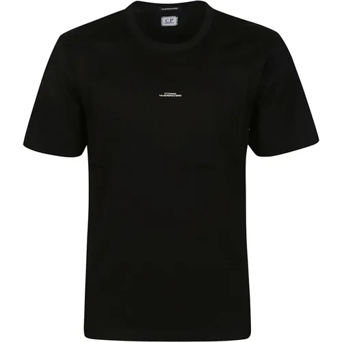 Logo Print Jersey T-Shirt , male, Sizes: M, L - C.P. Company - Modalova