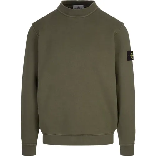 Crew-Neck Sweatshirt with 'Old' Treatment , male, Sizes: XL, M, L, S - Stone Island - Modalova