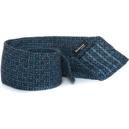 Geometrische Fantasie Handgemachte Krawatte , Herren, Größe: ONE Size - Kiton - Modalova