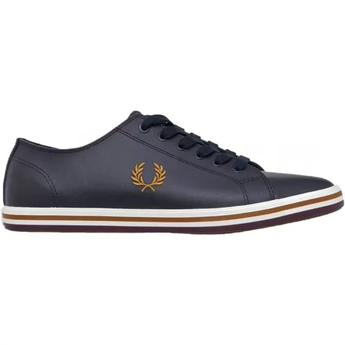Classic Leather Sneakers with Laurel Embroidery , male, Sizes: 9 UK - Fred Perry - Modalova