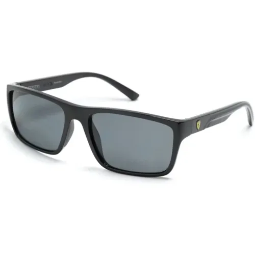 Schwarze Sonnenbrille mit Originalzubehör - Ferrari - Modalova