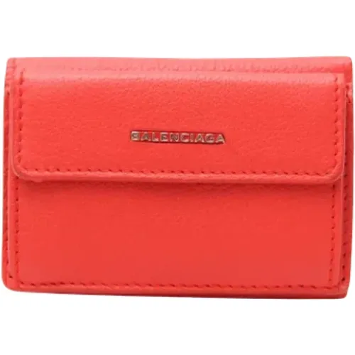 Pre-owned Leather wallets , female, Sizes: ONE SIZE - Balenciaga Vintage - Modalova