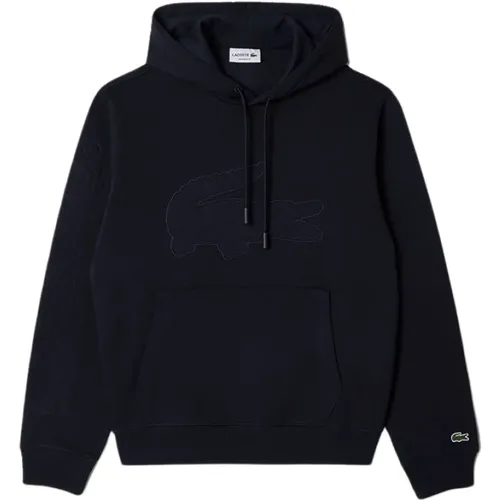 Embroidered Hooded Winter Sweatshirt , male, Sizes: S, XS - Lacoste - Modalova