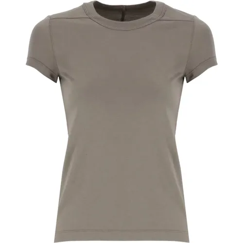 Graues Baumwoll-T-Shirt für Frauen , Damen, Größe: XS - Rick Owens - Modalova