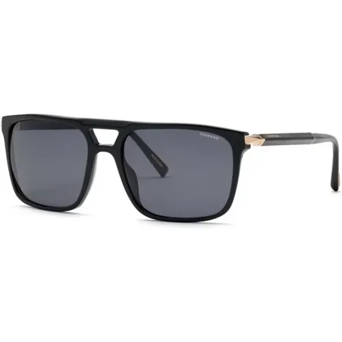 Schwarze Rahmen-Sonnenbrille,Schwarze Glänzende Sonnenbrille - Chopard - Modalova