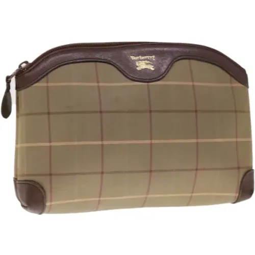 Pre-owned Canvas clutches , female, Sizes: ONE SIZE - Burberry Vintage - Modalova