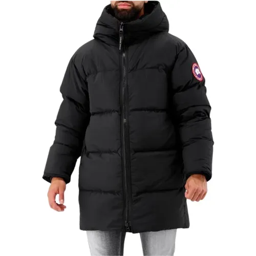 Schwarze Mid Puffer Jacke Stilvoll - Canada Goose - Modalova