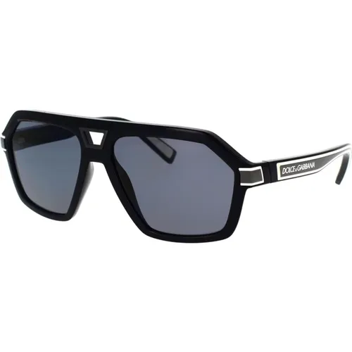Polarized Pilot Sunglasses with Rubber Details , unisex, Sizes: 58 MM - Dolce & Gabbana - Modalova