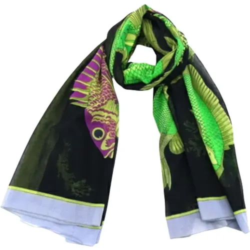 Pre-owned Cotton scarves , female, Sizes: ONE SIZE - Hermès Vintage - Modalova