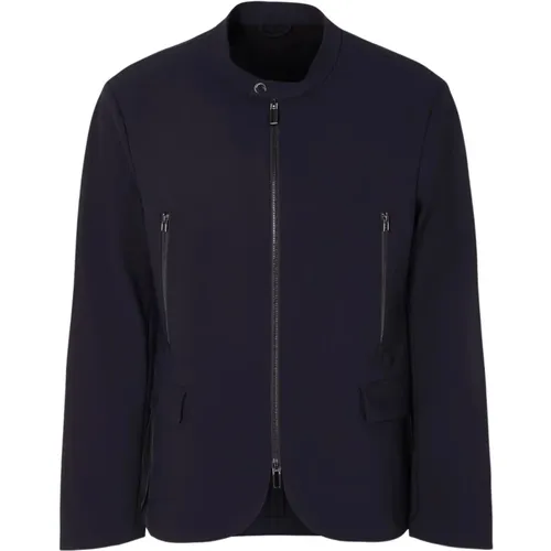 Stretch Compact Jackets , male, Sizes: L, XL - Emporio Armani - Modalova