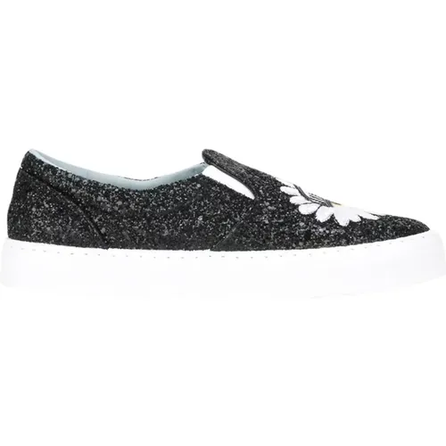 Schwarze Slip-On Schuhe - Chiara Ferragni Collection - Modalova