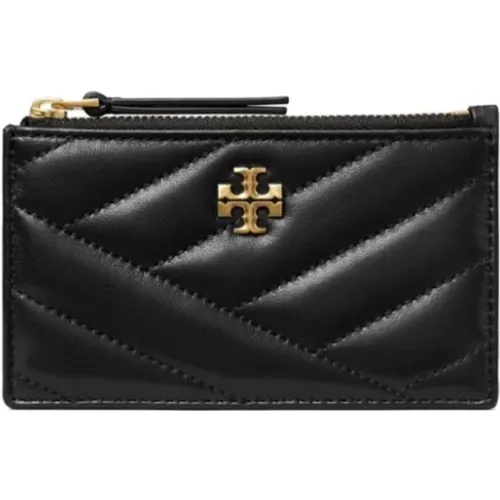 Chevron Zip Card Case Wallets , female, Sizes: ONE SIZE - TORY BURCH - Modalova