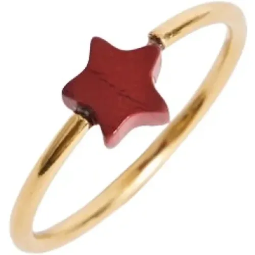 Sternenlicht Silber Goldplattierter Ring,Sternenlicht Silber Gold Ring - Malababa - Modalova