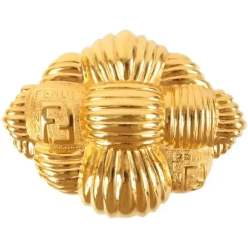 Pre-owned Metal brooches , female, Sizes: ONE SIZE - Fendi Vintage - Modalova