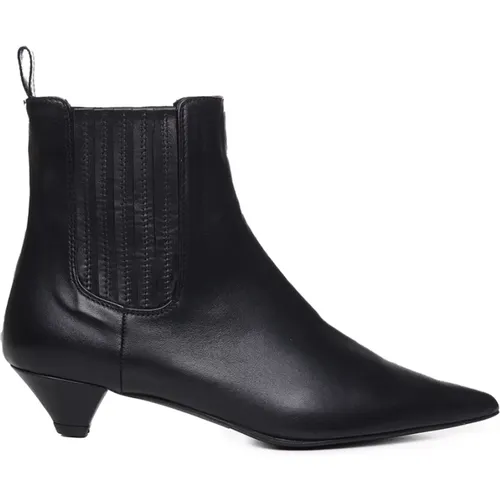 Cotton Blend Heeled Boots , female, Sizes: 3 UK, 4 UK, 7 UK - Marc Ellis - Modalova