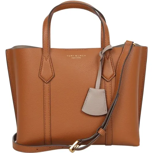 Amber Leder Tote Tasche , Damen, Größe: ONE Size - TORY BURCH - Modalova