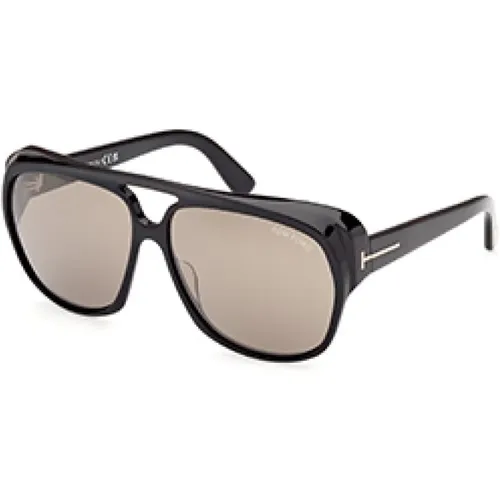 Klassische Jayden Sonnenbrille in Schwarz , unisex, Größe: L - Tom Ford - Modalova