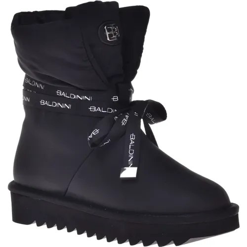 Ankle boots in nylon and leather , Damen, Größe: 38 EU - Baldinini - Modalova