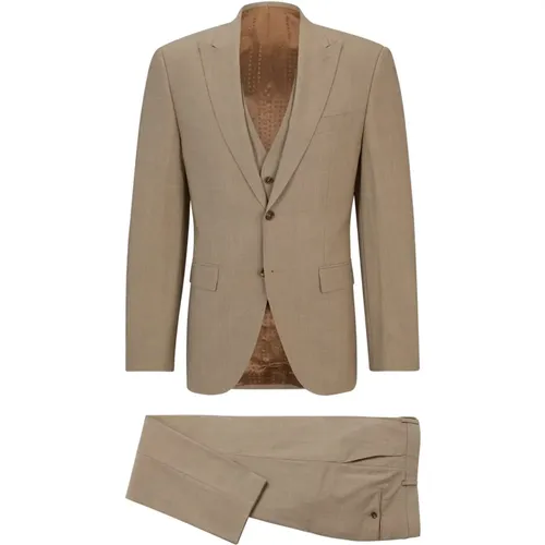 H-Jeckson 3-piece wool suit , male, Sizes: 3XL - Hugo Boss - Modalova