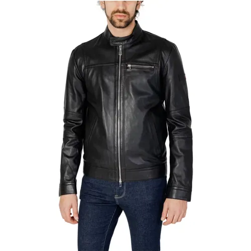 Herren Lederjacke , Herren, Größe: 2XL - Peuterey - Modalova