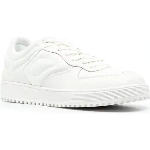 Leather Casual Sneaker , male, Sizes: 8 UK, 9 UK, 12 UK, 11 UK - Emporio Armani - Modalova