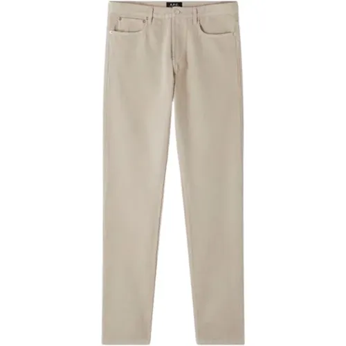 Slim-fit Taupe Jeans, Mid-rise, Japanischer Denim - A.p.c. - Modalova
